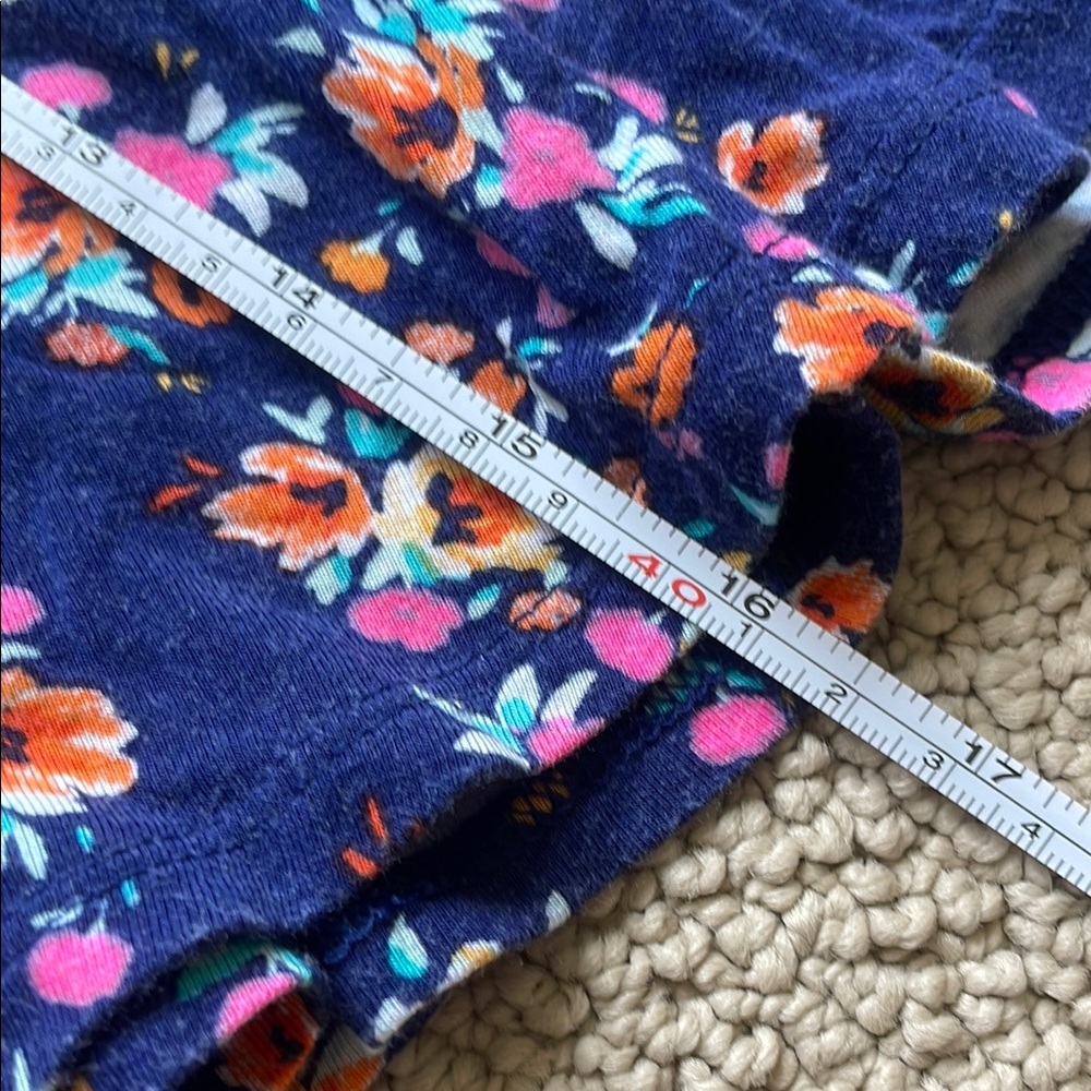 SO Navy Floral Skater Skirt - Picture 9 of 11